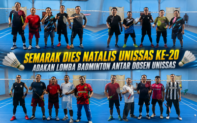 Semarak Dies Natalis ke-20, UNISSAS Gelar Lomba Badminton Antar Dosen