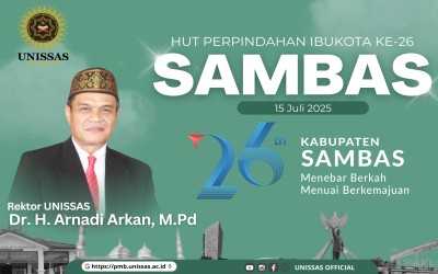 HUT Perpindahan Ibu Kota Kabupaten Sambas ke-26, Ini Pesan Rektor UNISSAS